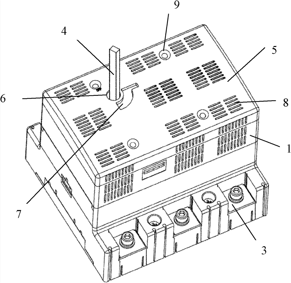 Isolating switch fuse unit with protection cover