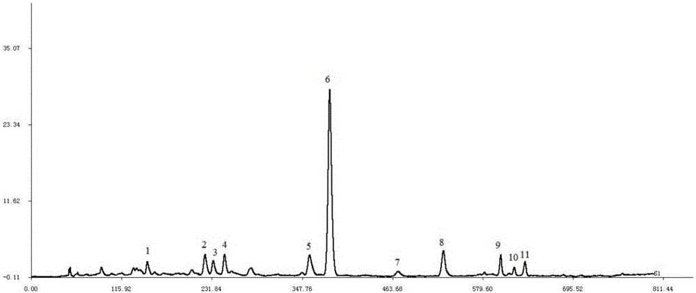 HPLC fingerprint spectrum of pouzolzia zeylanica var. microphylla medicinal material or general flavonoids of pouzolzia zeylanica var. microphylla and building method and application of HPLC fingerprint spectrum