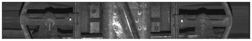 Detection method for loss of riveting pin collar of truck brake beam pillar based on image inpainting