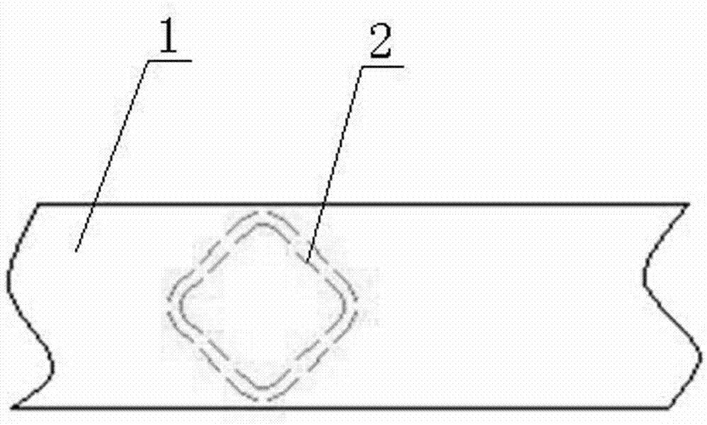 Square profile butt joint method and connection structure