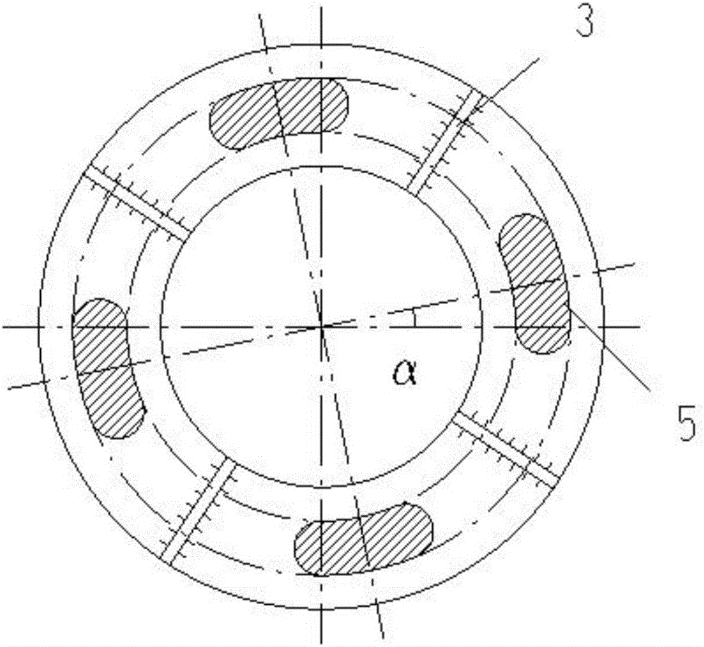 Automatic-rectifying zero-error foundation bolt flanged connection structure