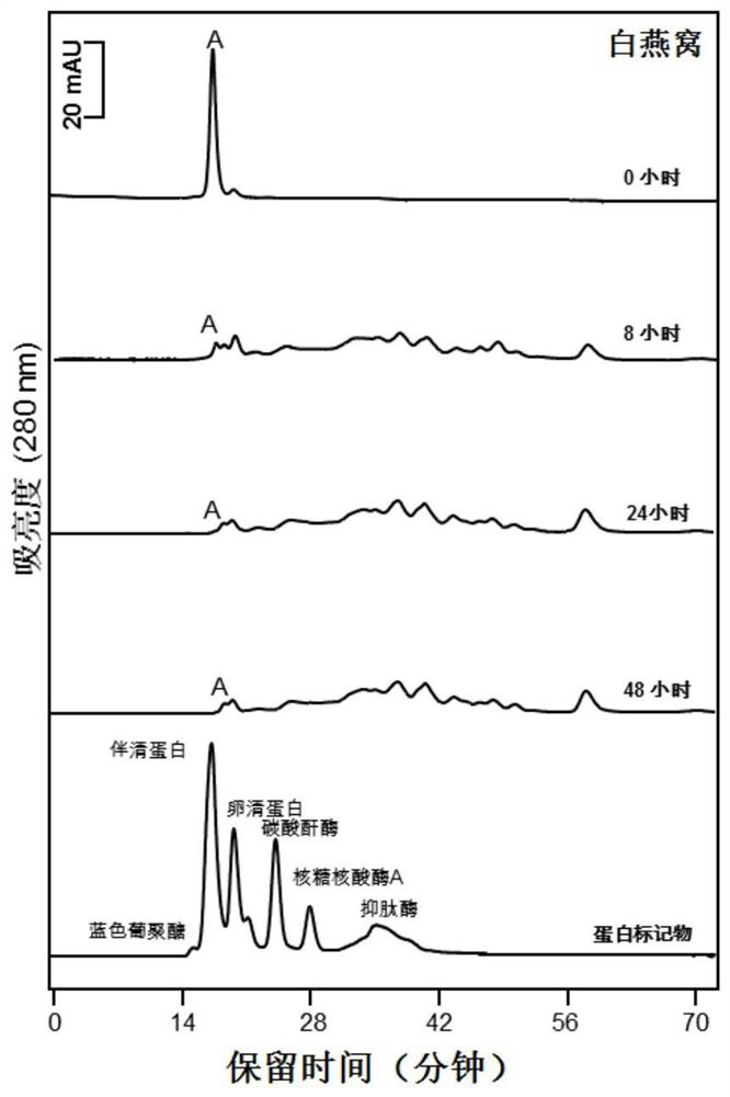 A kind of new bird's nest extract and its preparation method and application