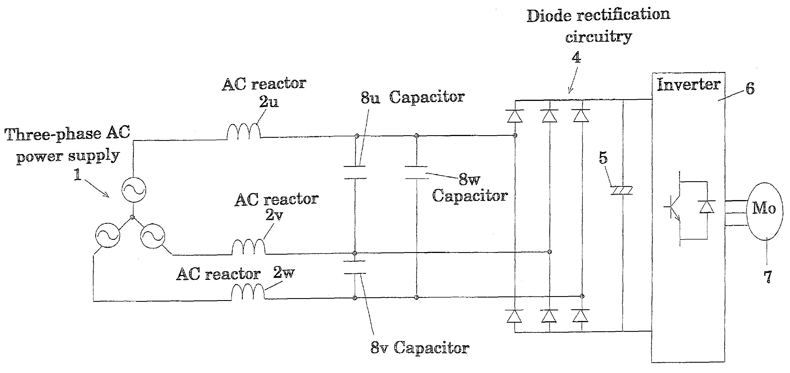 Three-phase rectifier