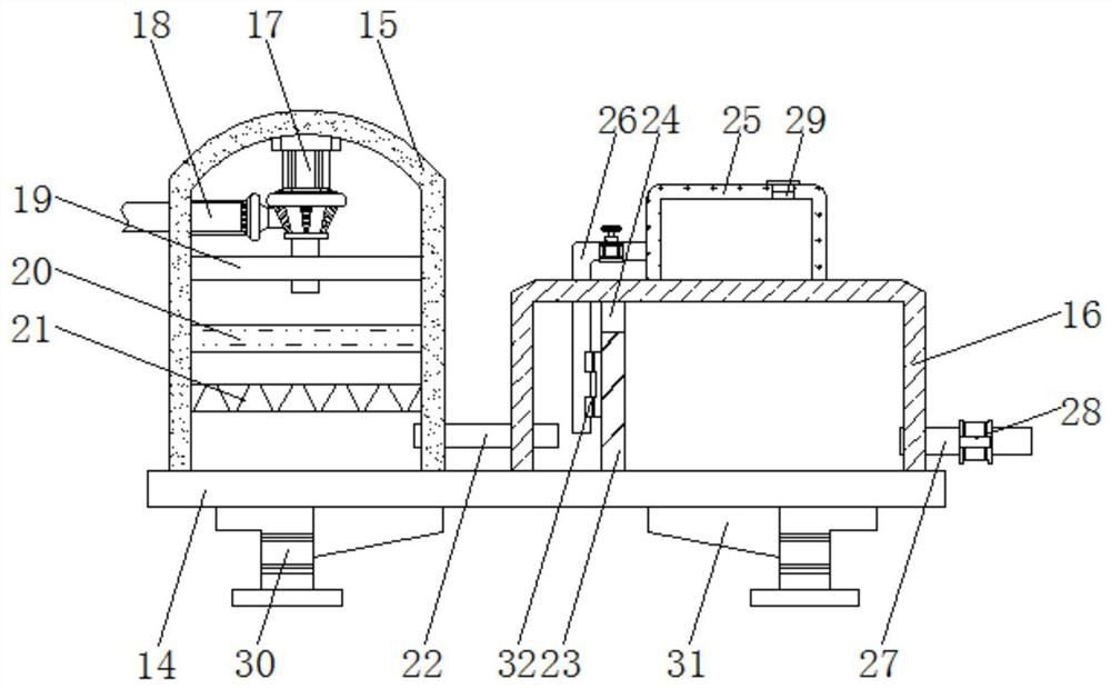 Urban sewage purification treatment device