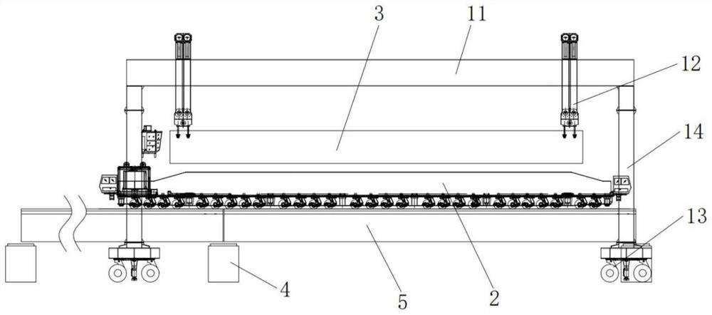 Method for erecting bridge body