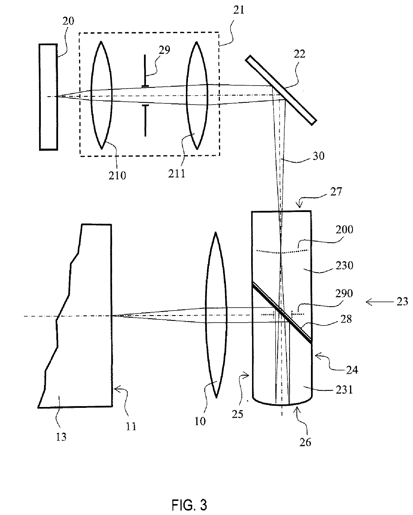 Optical Device For Superposing Electronic Images in Front of an Objective