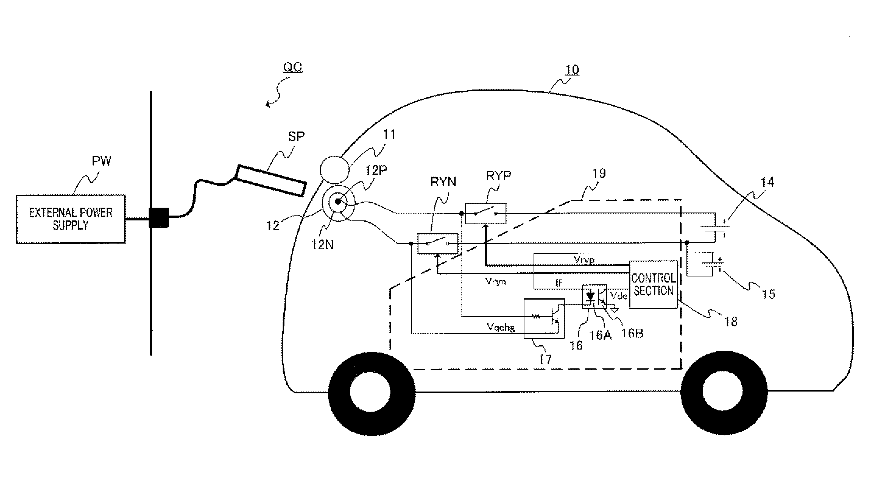 Relay-welding detection circuit and power supplying system