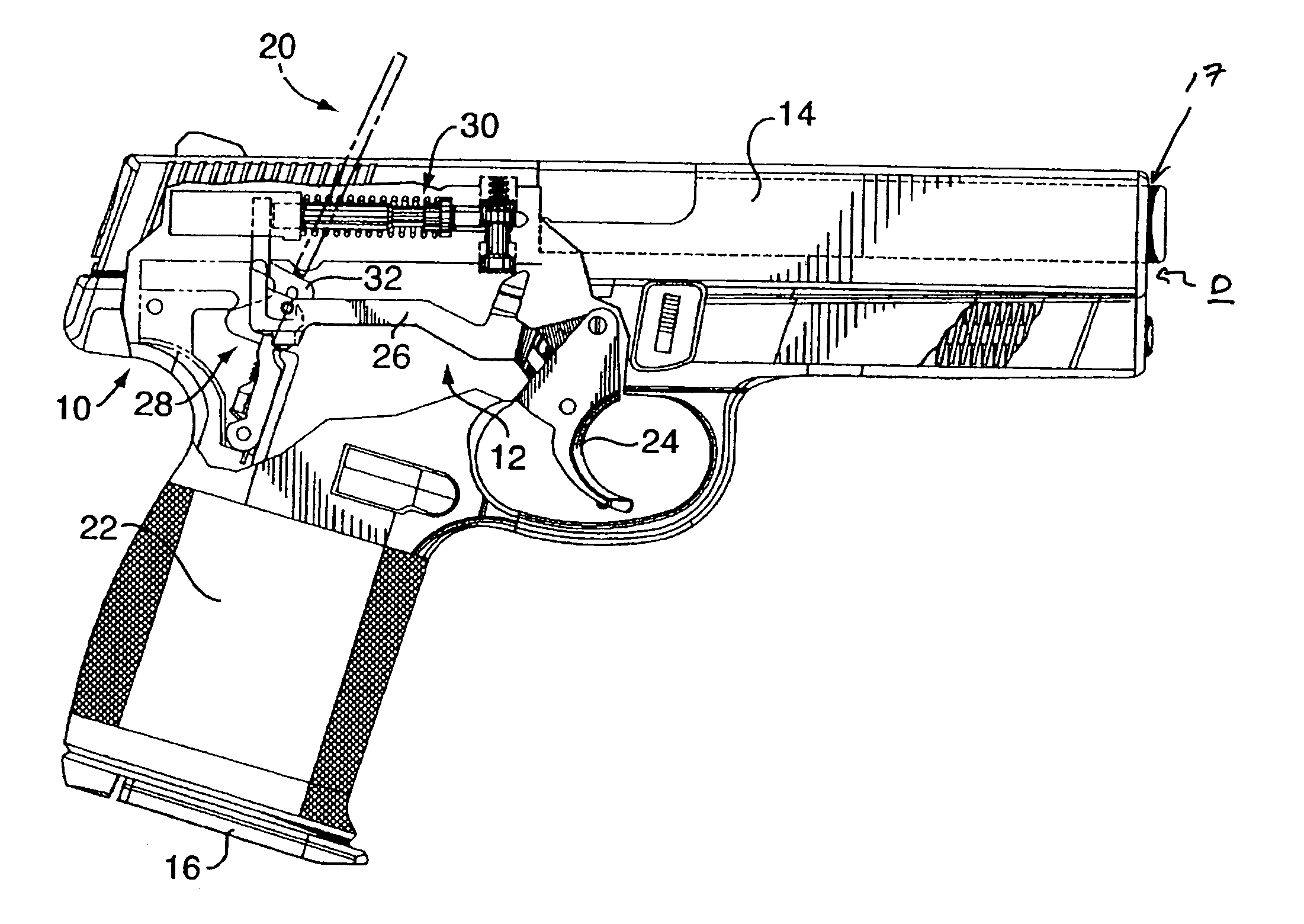 Apparatus and method for removing the slide of a semi-automatic pistol