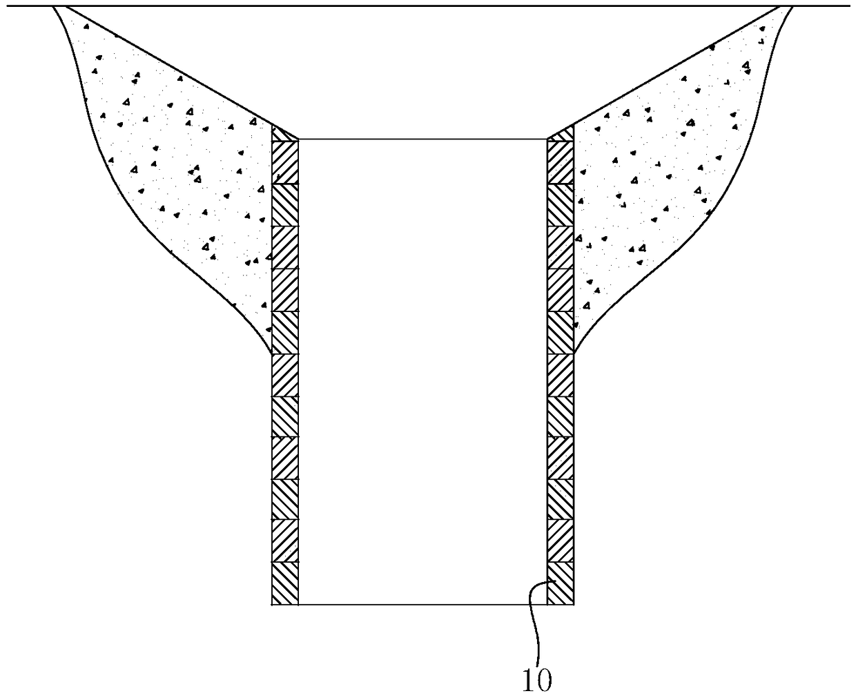 Inspection shaft head cutting device and construction method of the inspection shaft head