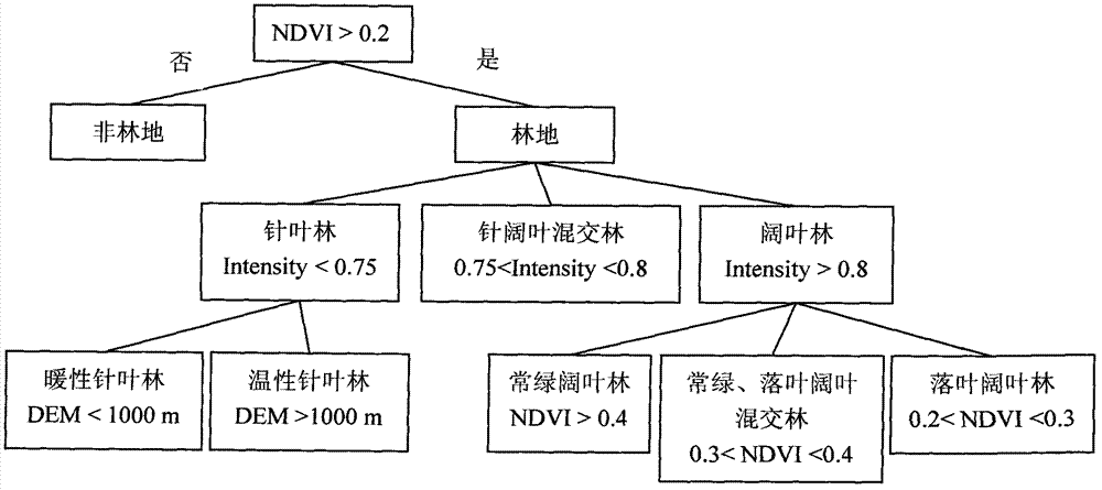 Forest classification method based on object-oriented high-resolution remote sensing image