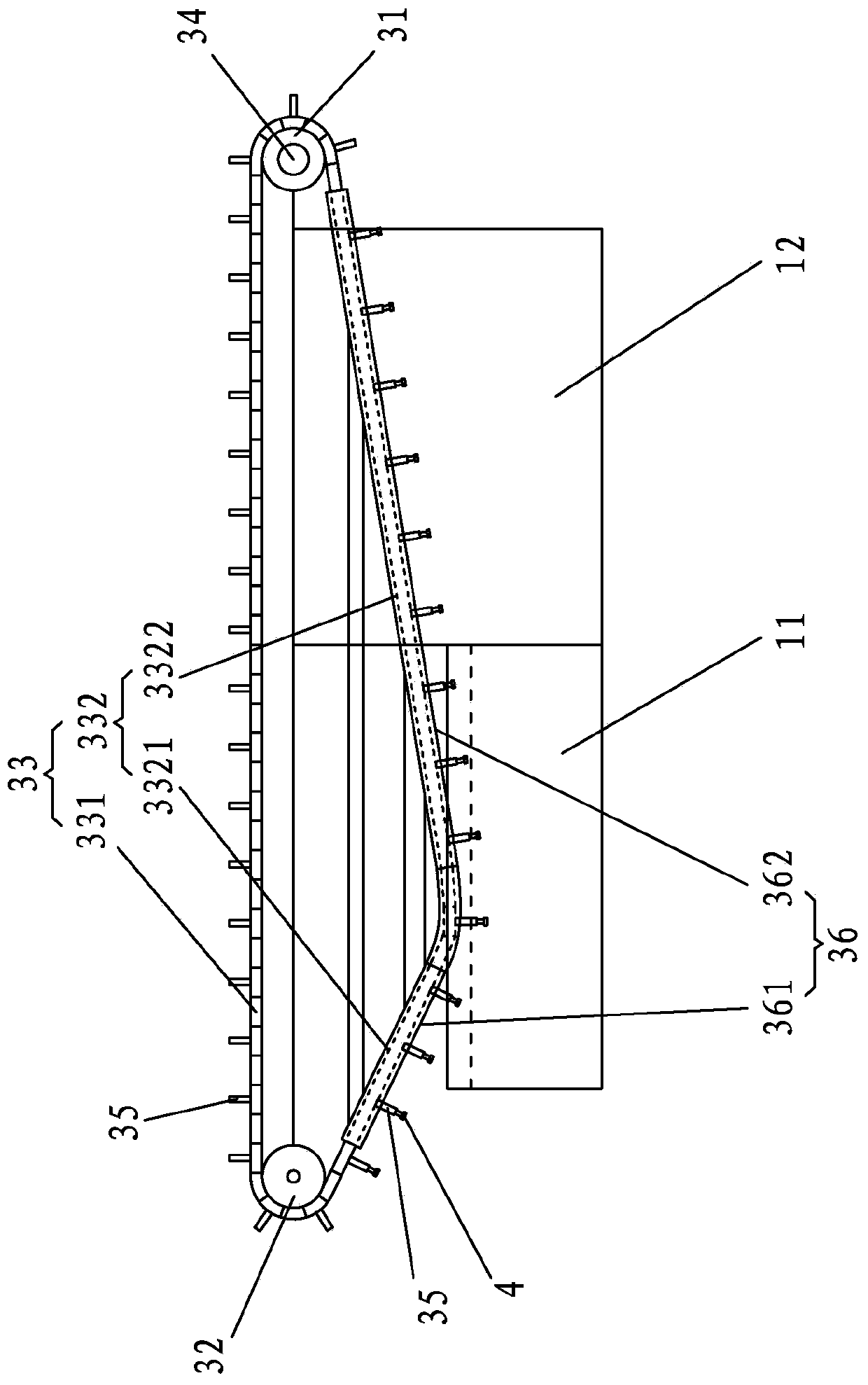 Pleurotus eryngii production device and production technology