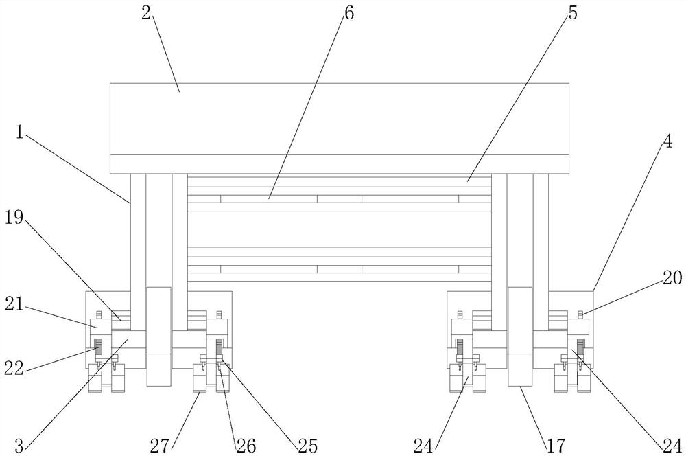 Oil pipe carrying device for oil reservoir engineering