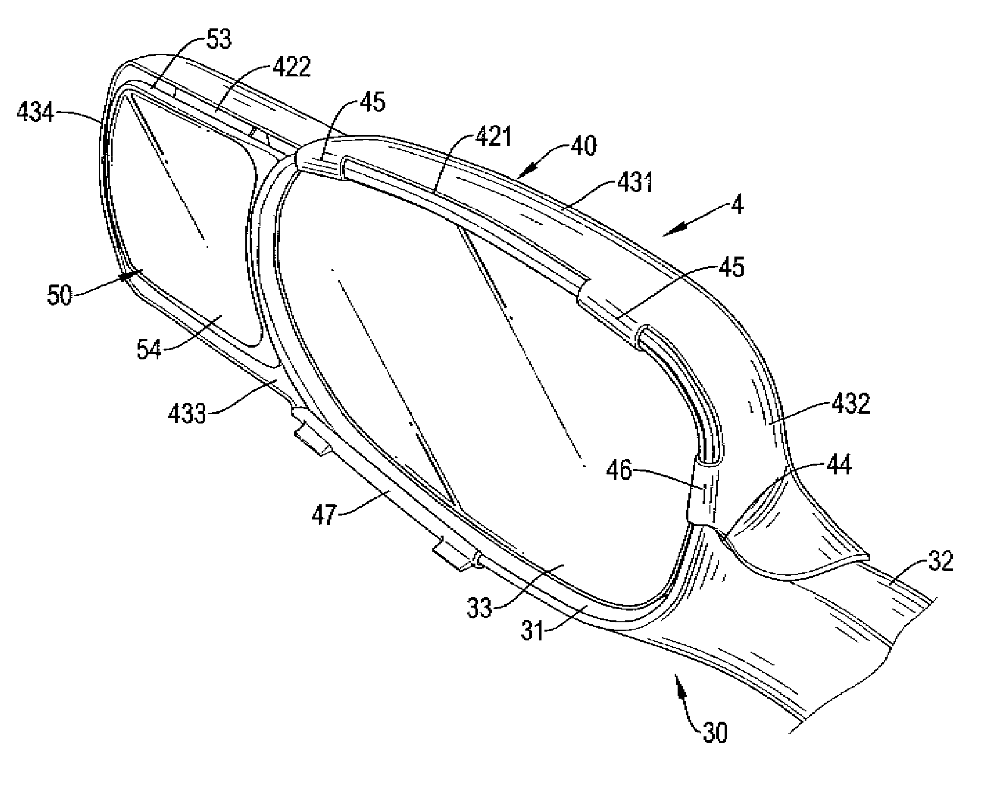 Auxiliary accessory for a vehicle rearview mirror