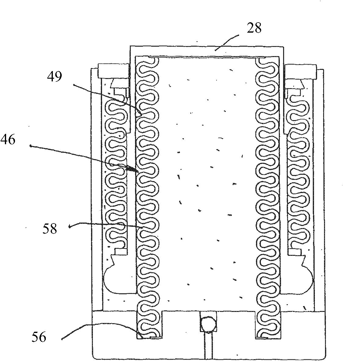 Gas spring for sliding refractory gate valve