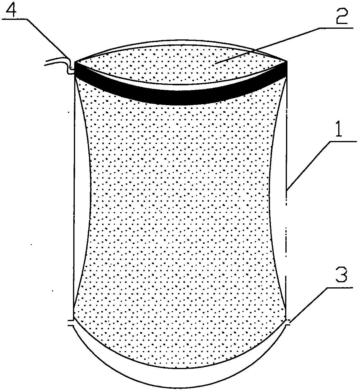 Special fruit bag for cluster trimming and bagging of greenhouse tomato fruits in winter