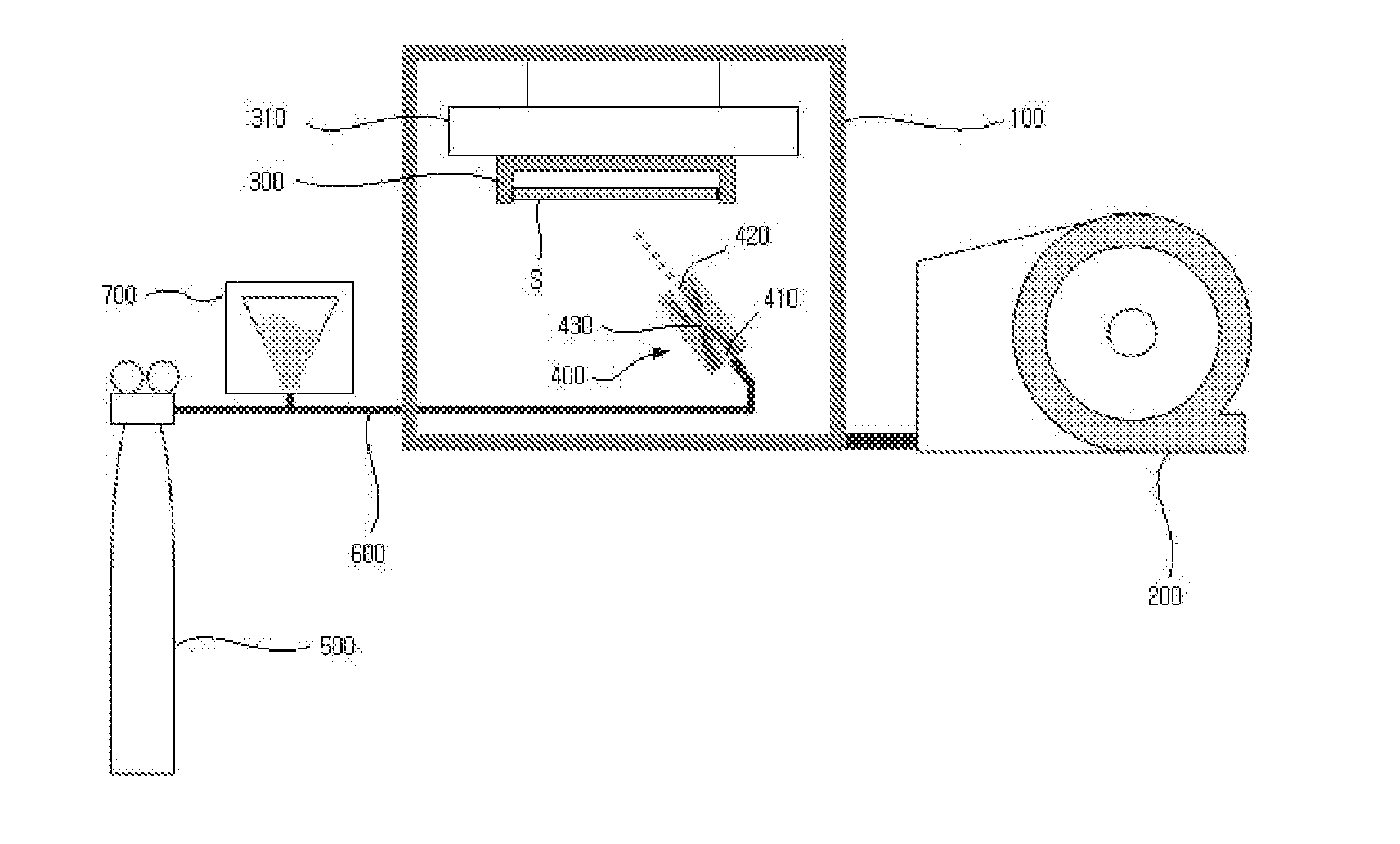 Method and apparatus for coating powder material on substrate