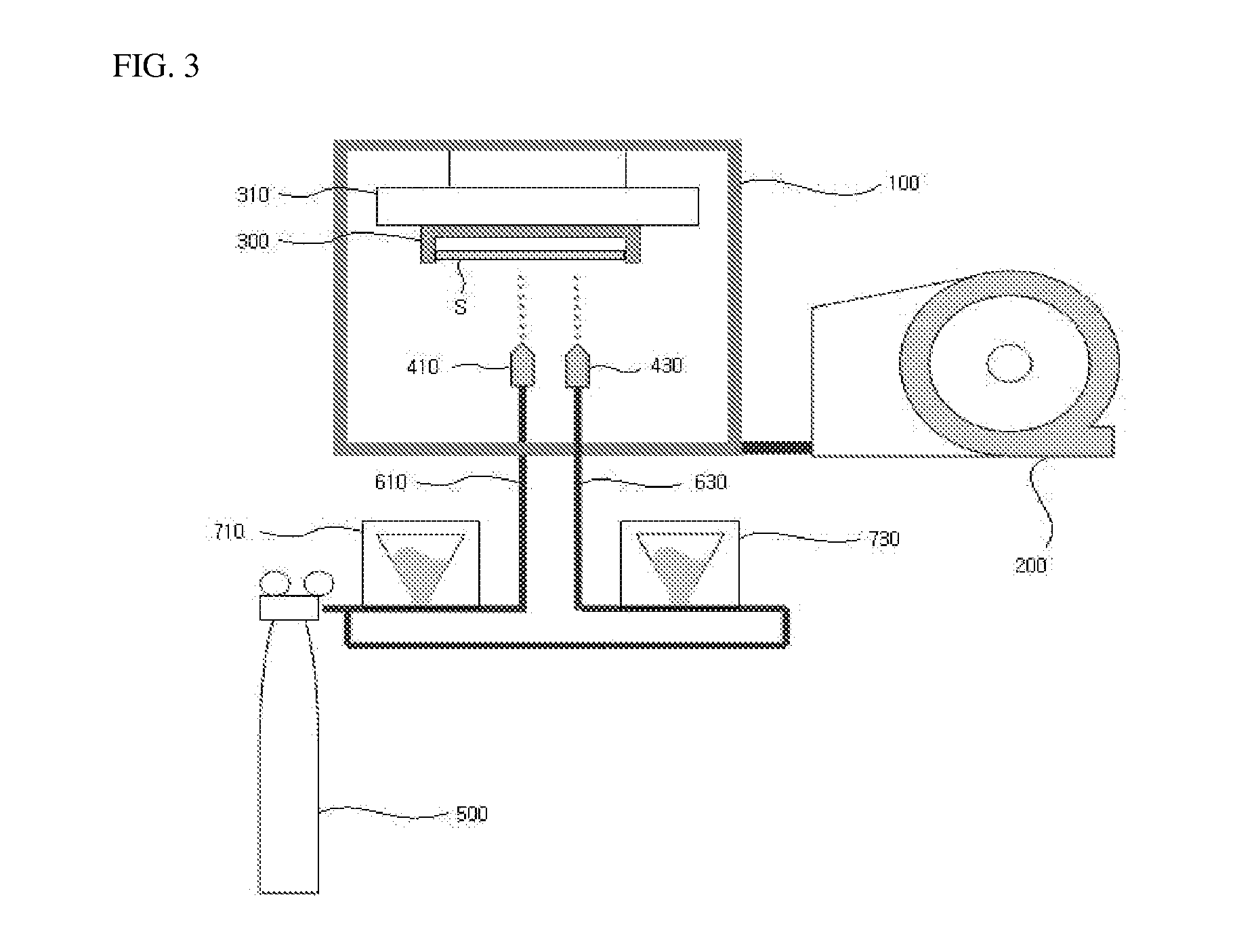 Method and apparatus for coating powder material on substrate