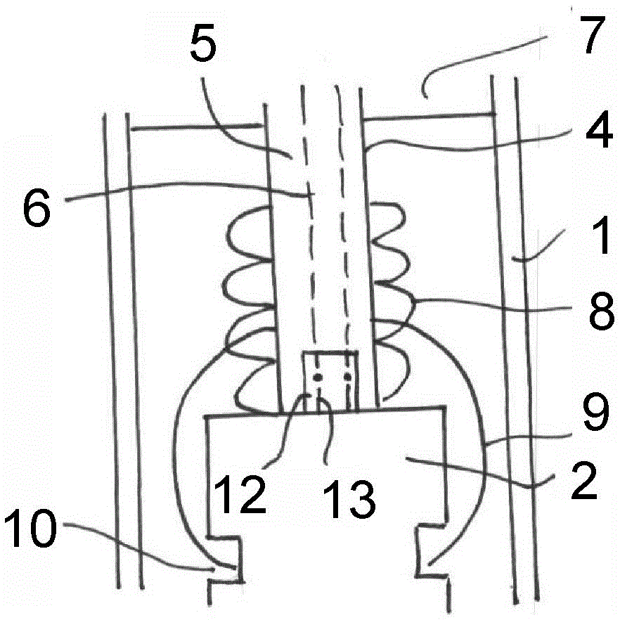 Injector and contact element for the same