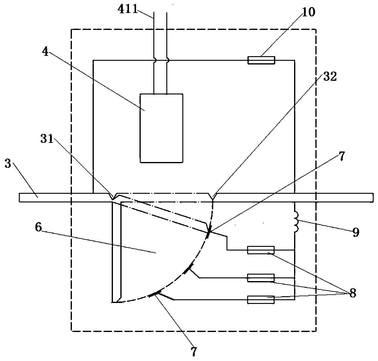 High-breaking-capacity fast response fuse device with phased arc suppression