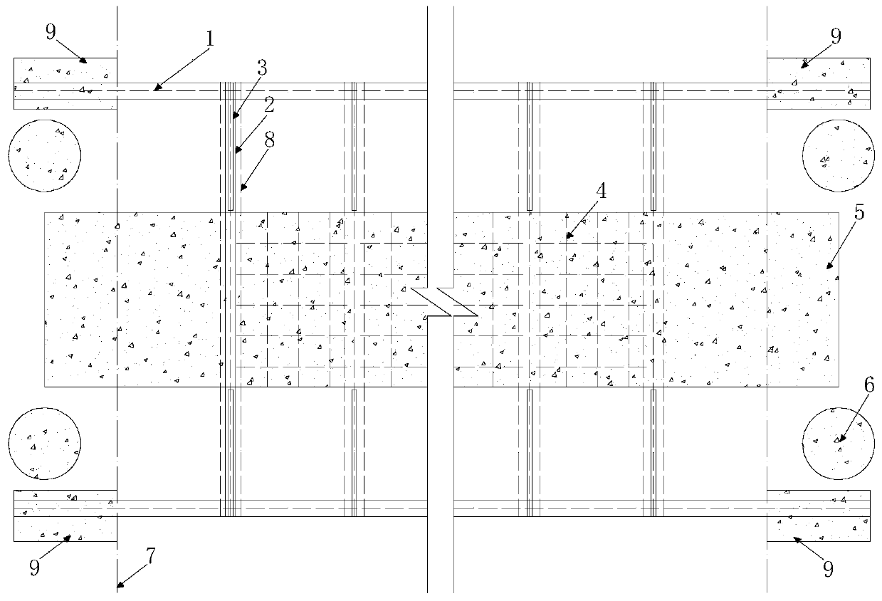 A construction method for protecting an underground high-voltage cable box culvert across a foundation pit