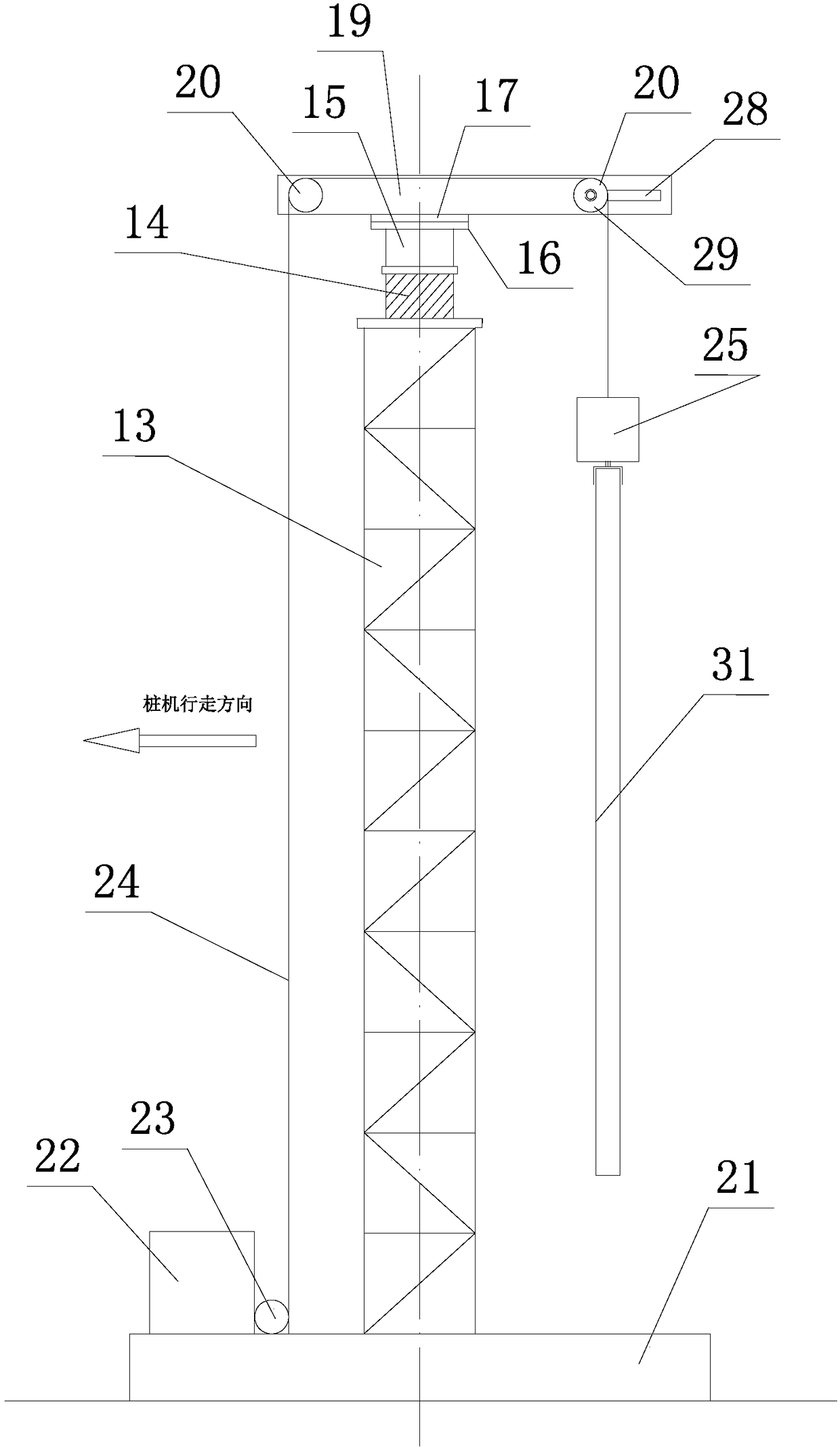 Multi-axial pressure cyclone-jet mixing pile driver and method for forming piles using the pile driver