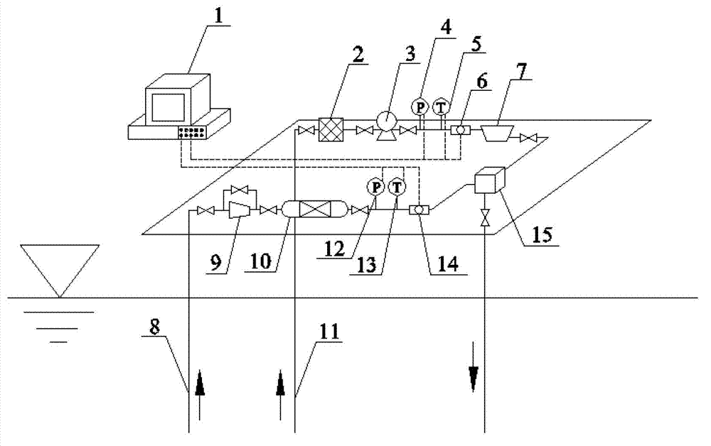 Gas hydrate pipeline conveying method and gas hydrate pipeline conveying device