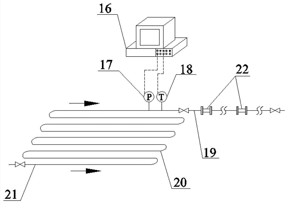 Gas hydrate pipeline conveying method and gas hydrate pipeline conveying device