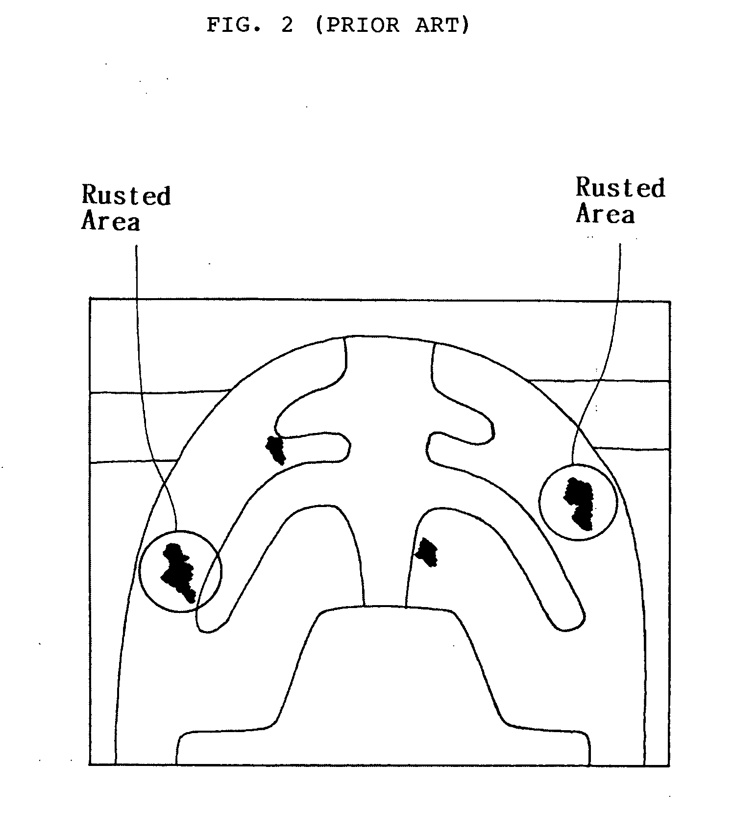 Composition of anti-rust product used in non-plating mould