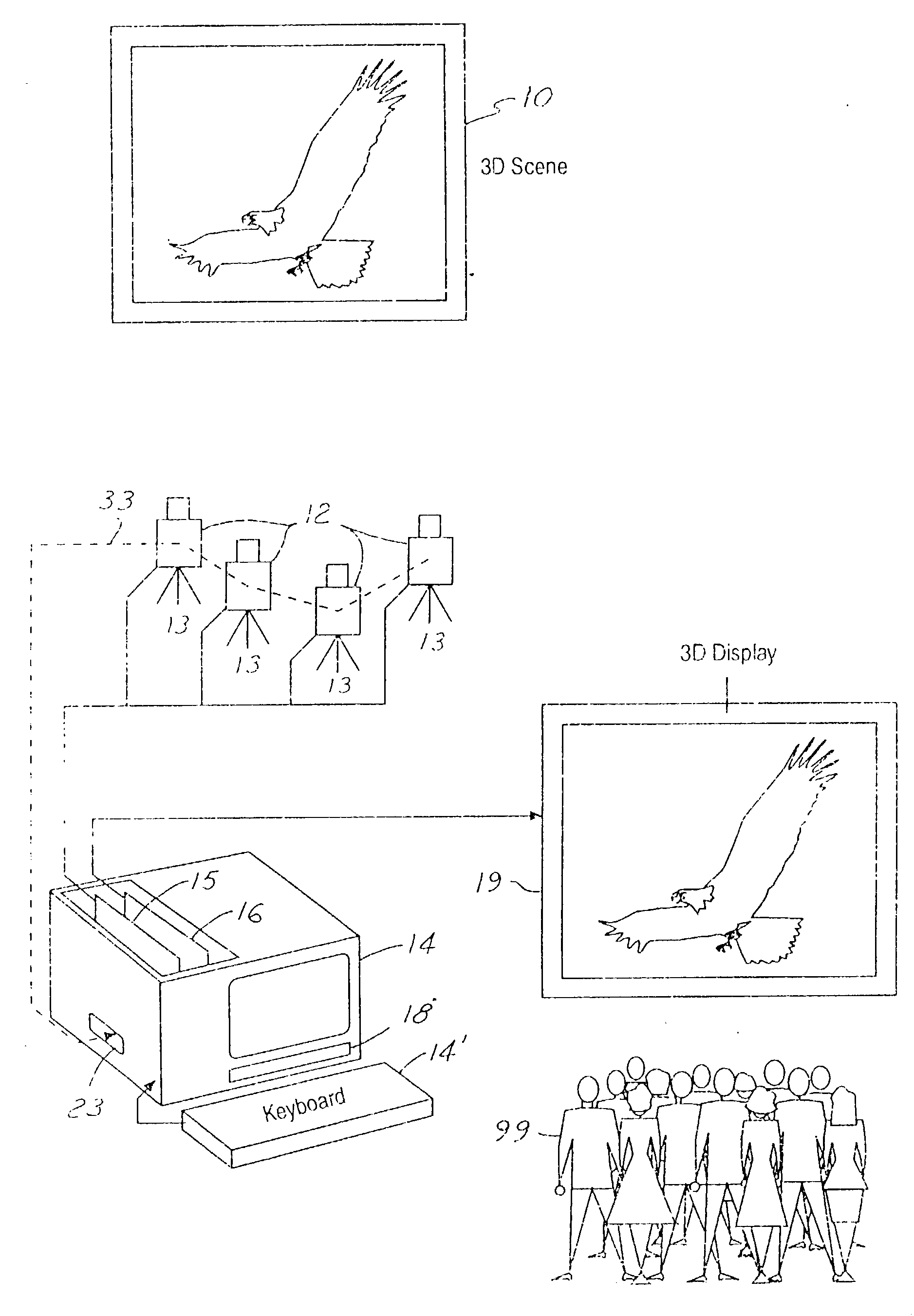 Three-dimensional display system: apparatus and method