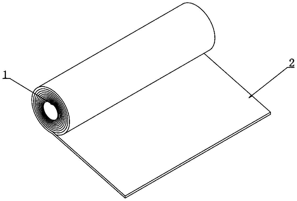 Modified asphalt self-adhesive waterproof vapor barrier film based on molecular dispersion polymerization