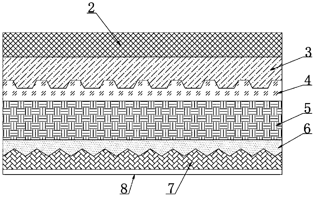 Modified asphalt self-adhesive waterproof vapor barrier film based on molecular dispersion polymerization