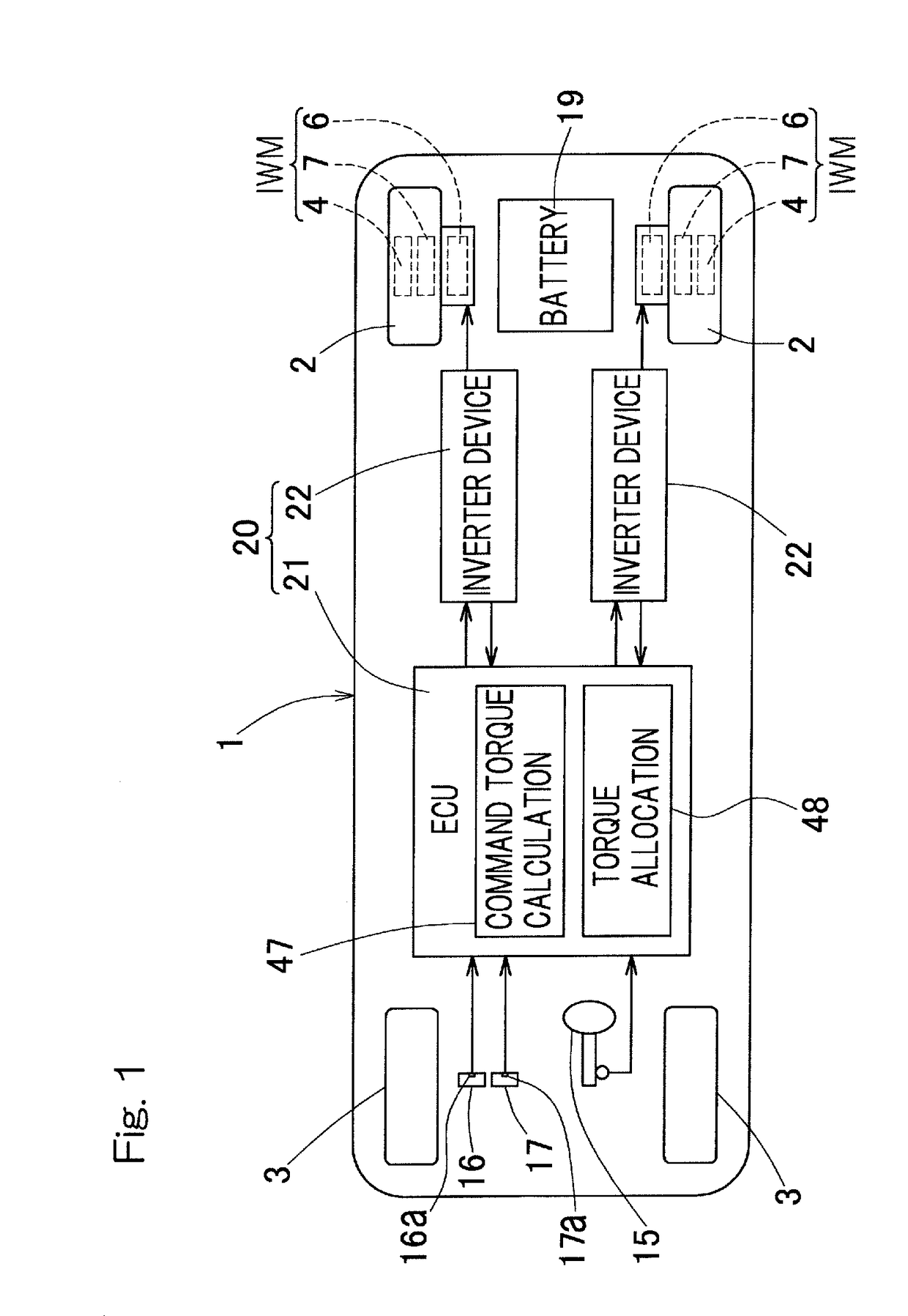 Drive control device for vehicle with independently driven wheels