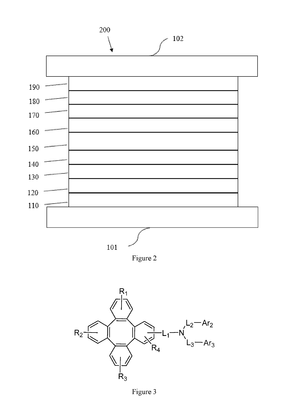 Tetraphenylene triarylamine compounds