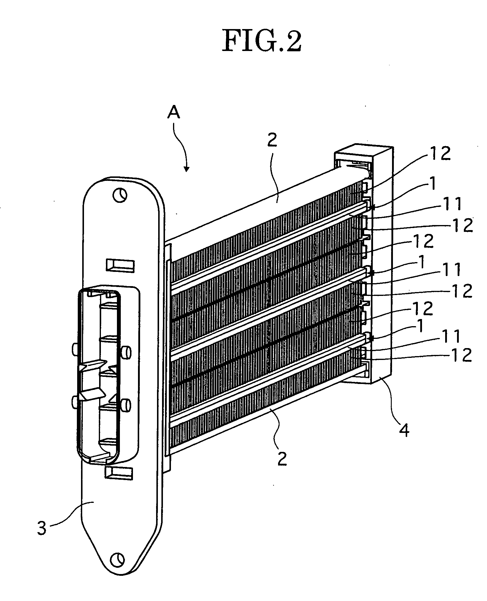 Electrical heating apparatus, method of manufacturing heat generator unit and pressing jig for use in manufacturing thereof
