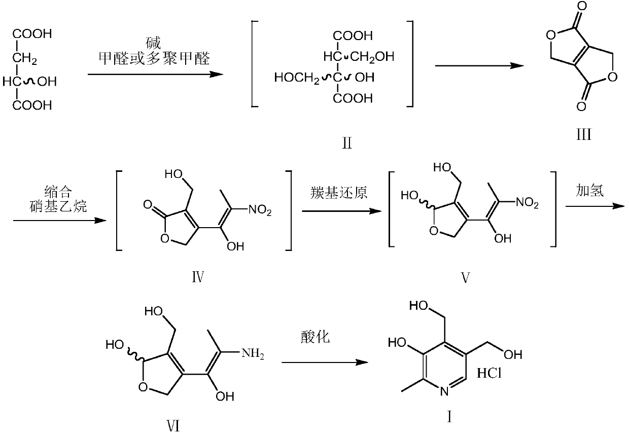 A kind of vitamin B prepared from malic acid  <sub>6</sub> Methods