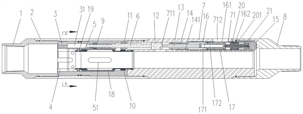 Large-pressure-differential separate injection multi-stage regulation and control water distributor