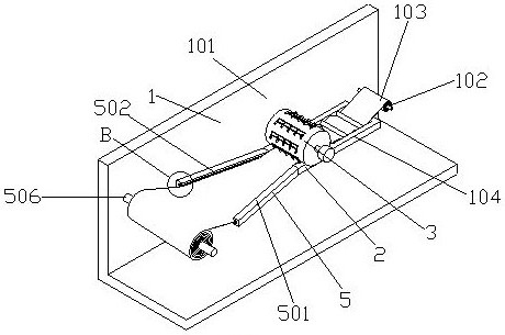 A netting machine for barrier explosion-proof materials