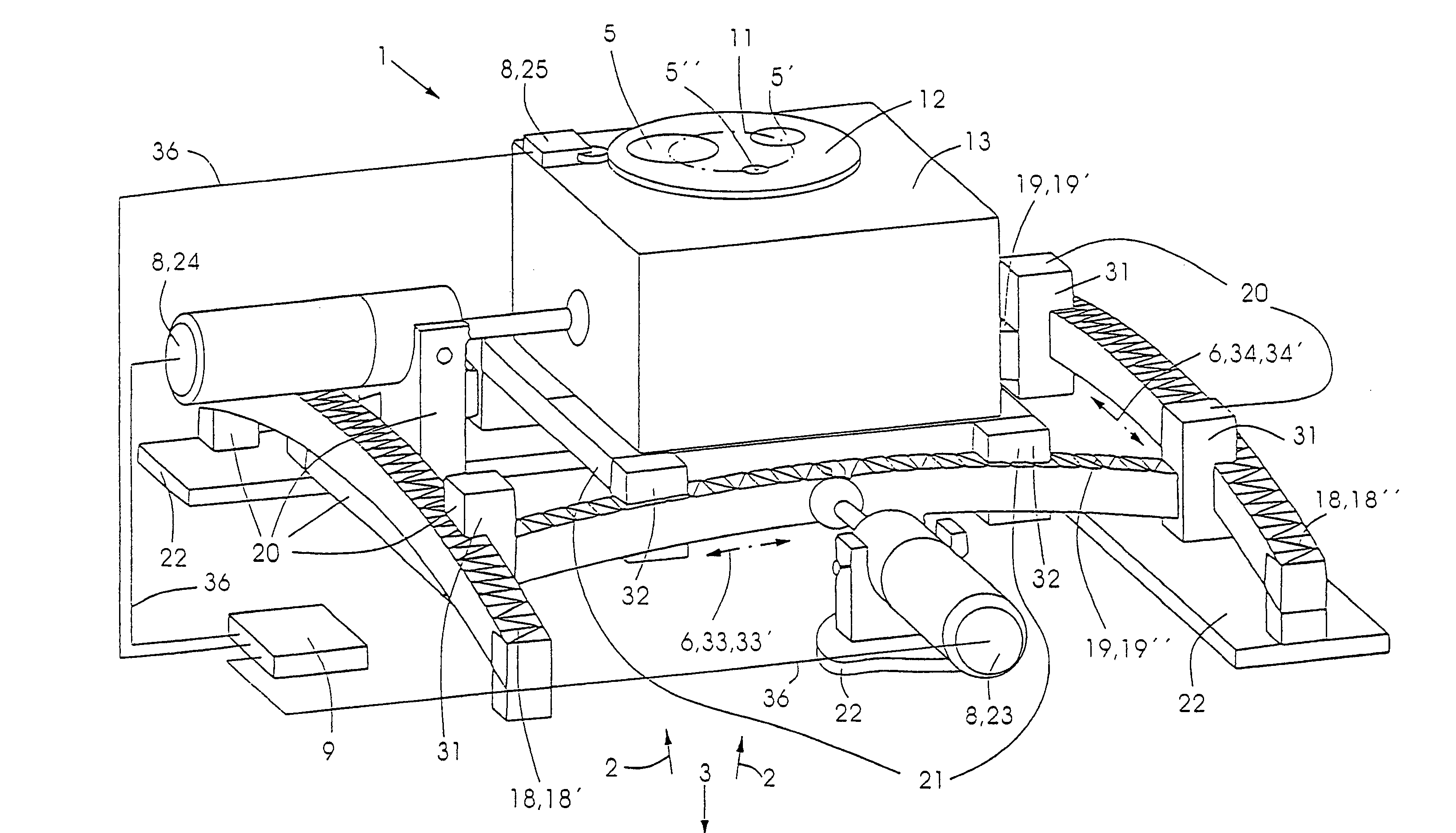 Collimator for high-energy radiation and program for controlling said collimator