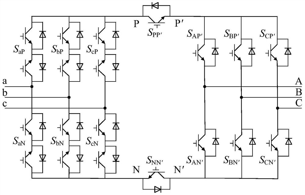 A New Topology of Two-Stage Matrix Converter and Its Common-Mode Voltage Suppression Strategy