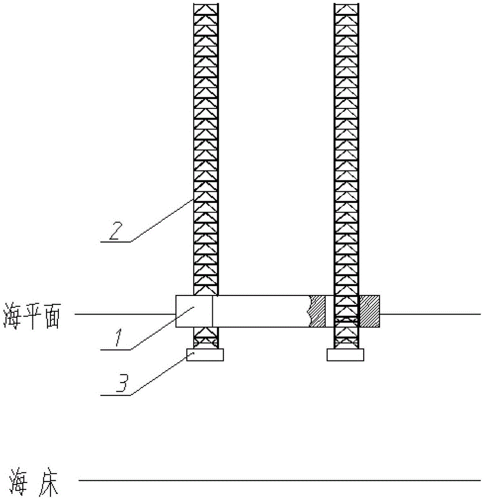An assembled truss type pile leg device