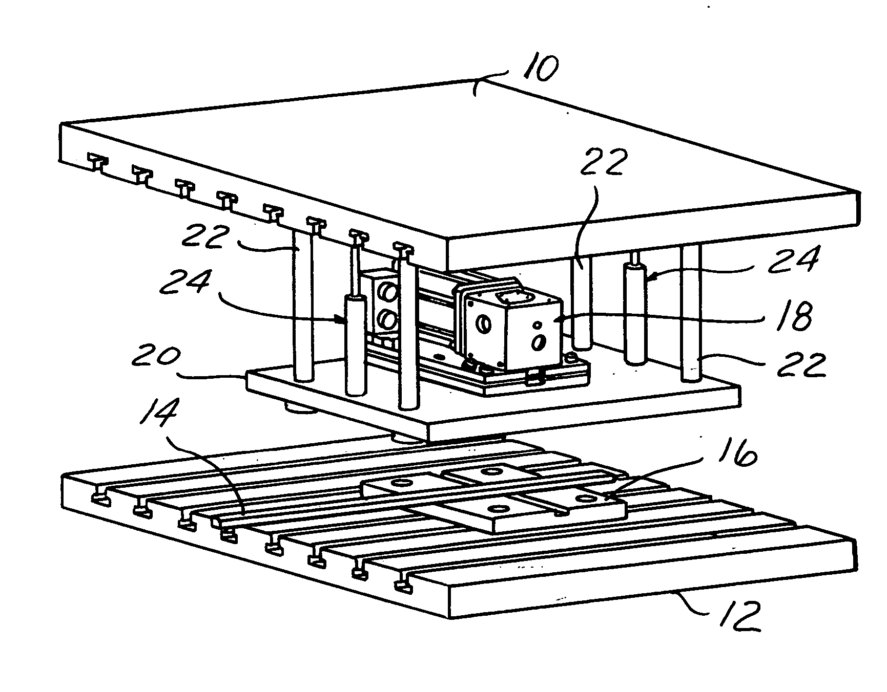 Servo tapping unit with built in shock protection