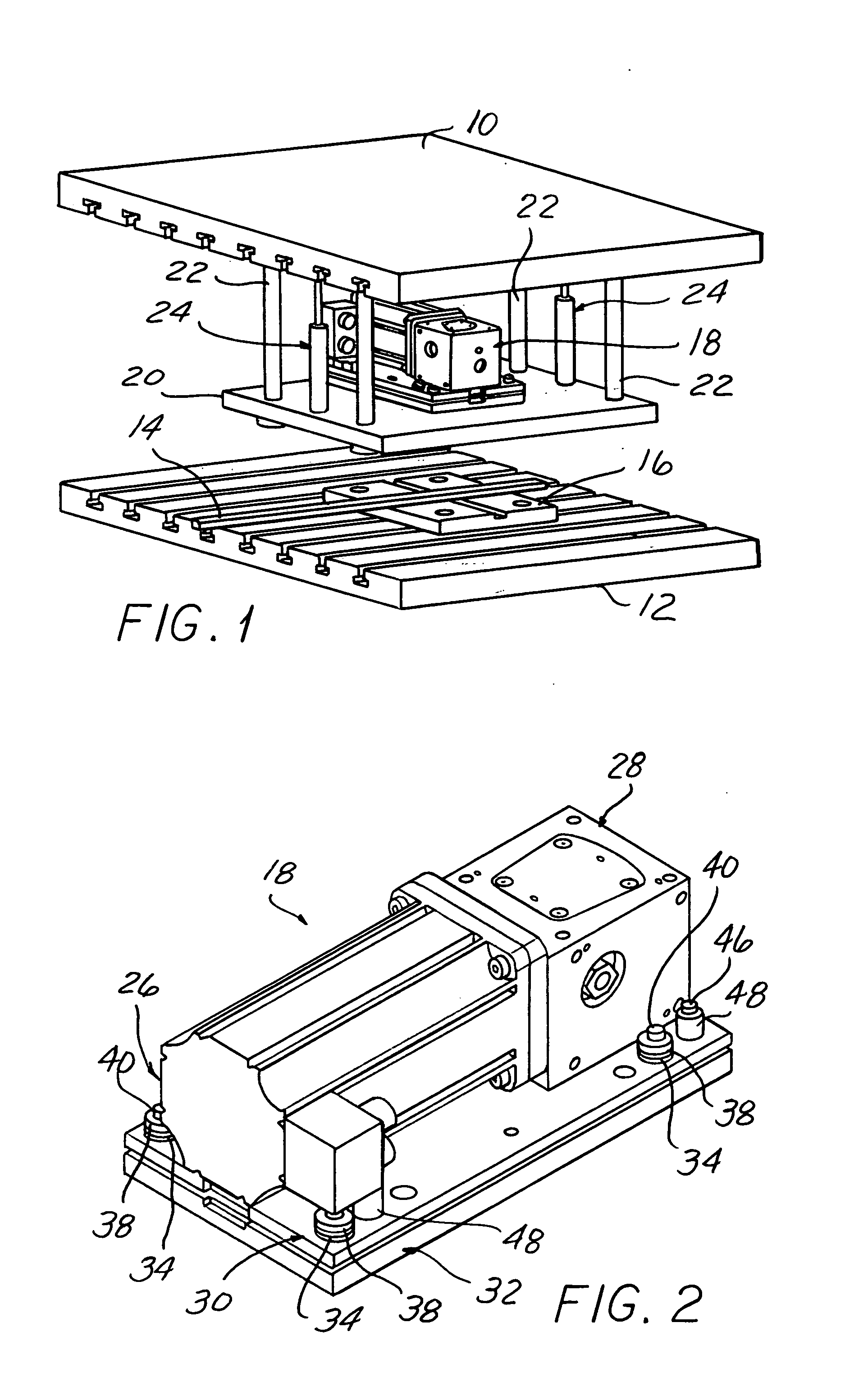 Servo tapping unit with built in shock protection