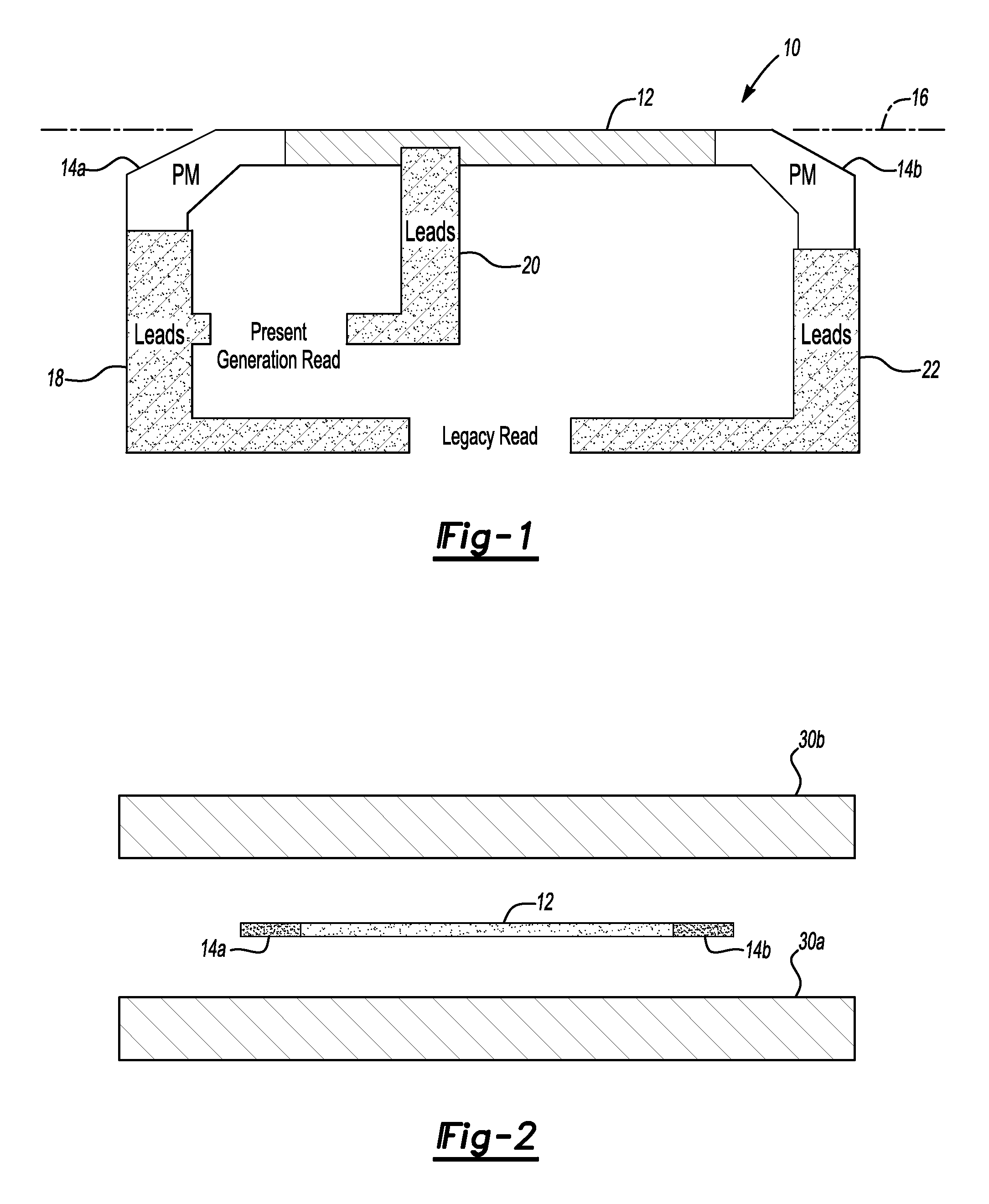 Hybrid trackwidth read element