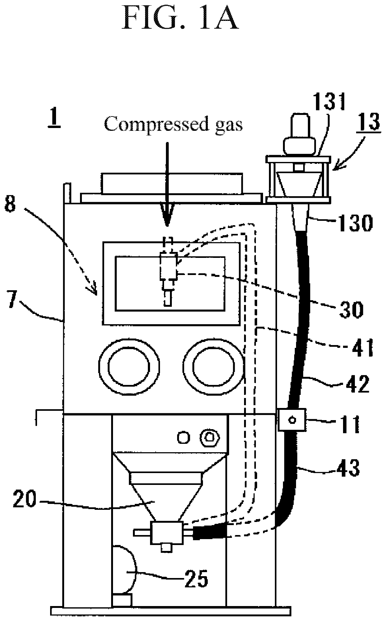 Elastic abrasive manufacturing method, elastic abrasive manufacturing device, blasting method, and blasting device