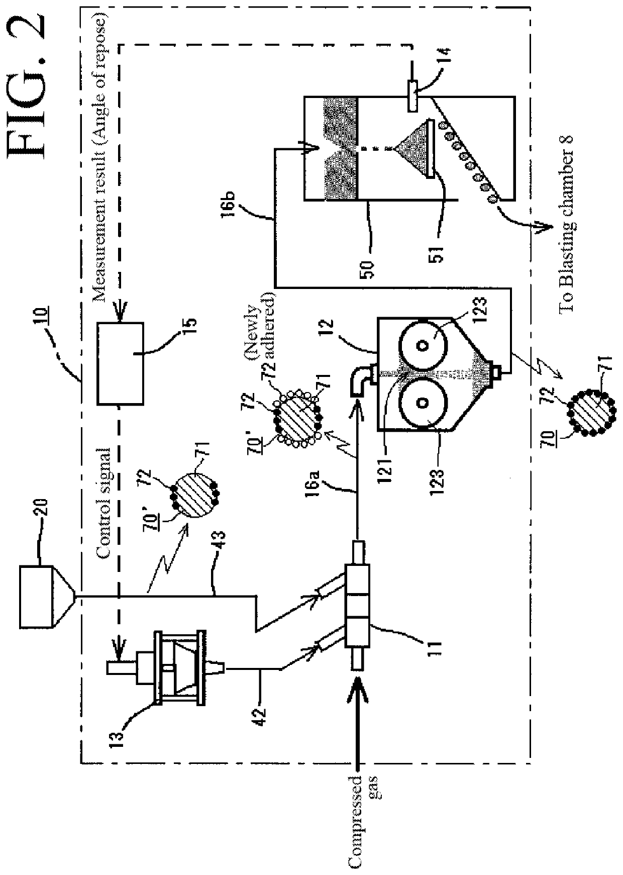 Elastic abrasive manufacturing method, elastic abrasive manufacturing device, blasting method, and blasting device