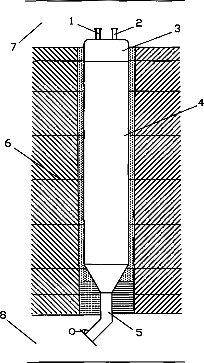 Coal and gas separation bin and method thereof