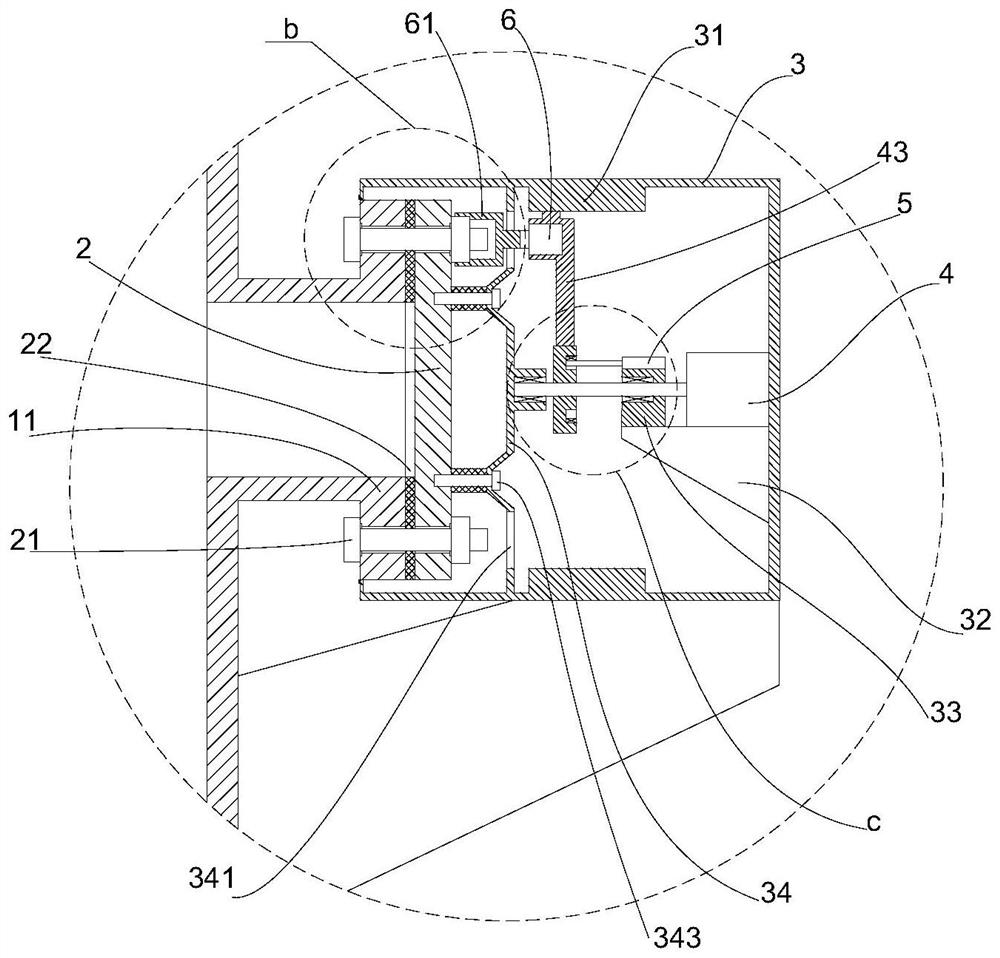 Glass fiber reinforced plastic pipeline flange opening connecting structure