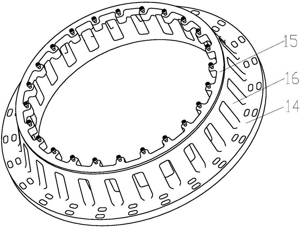 A ring workpiece fixing device