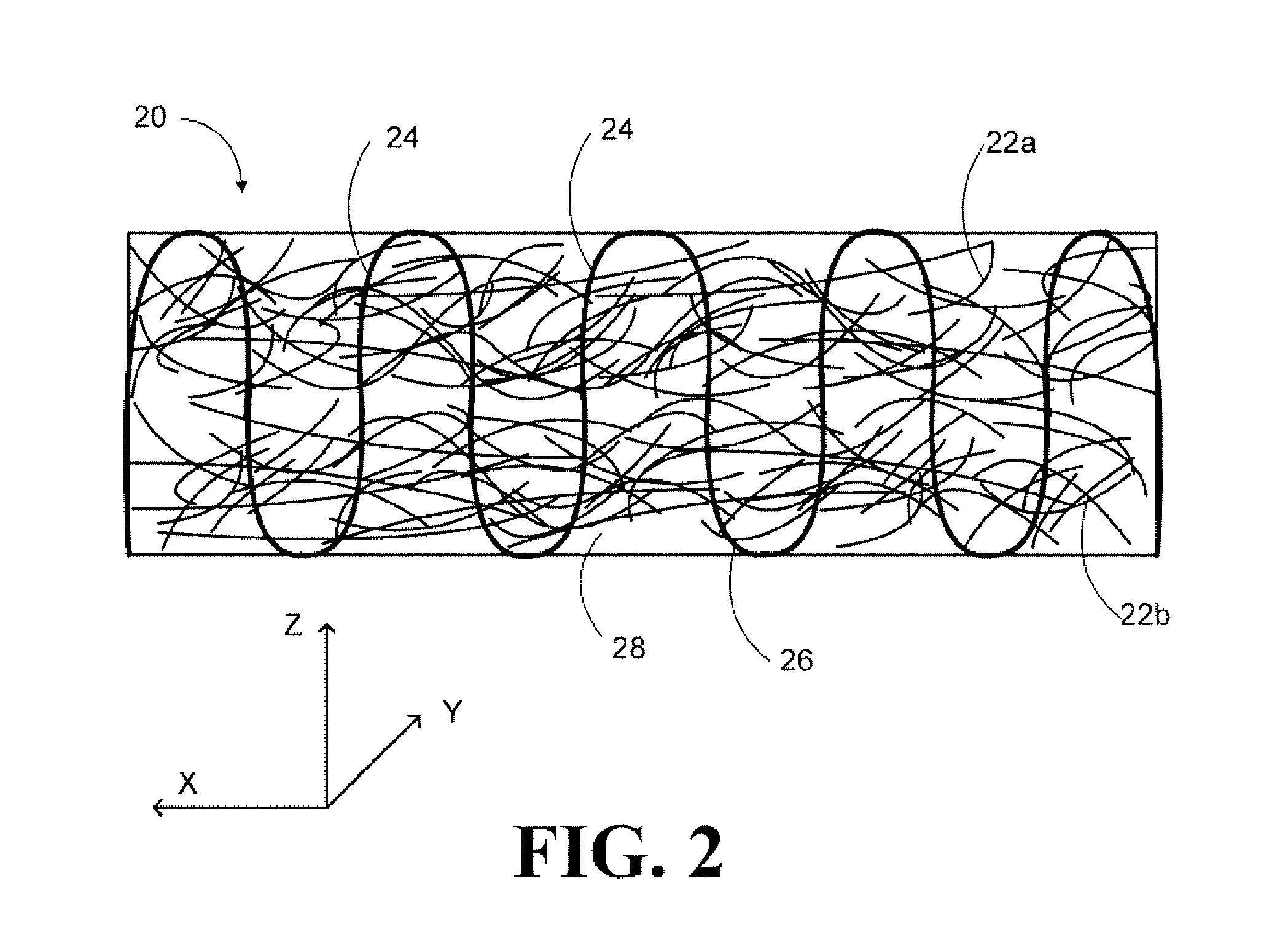 Composite material and method for increasing z-axis thermal conductivity of composite sheet material