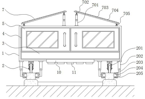 Detection equipment with rail cleaning function for rail line health maintenance
